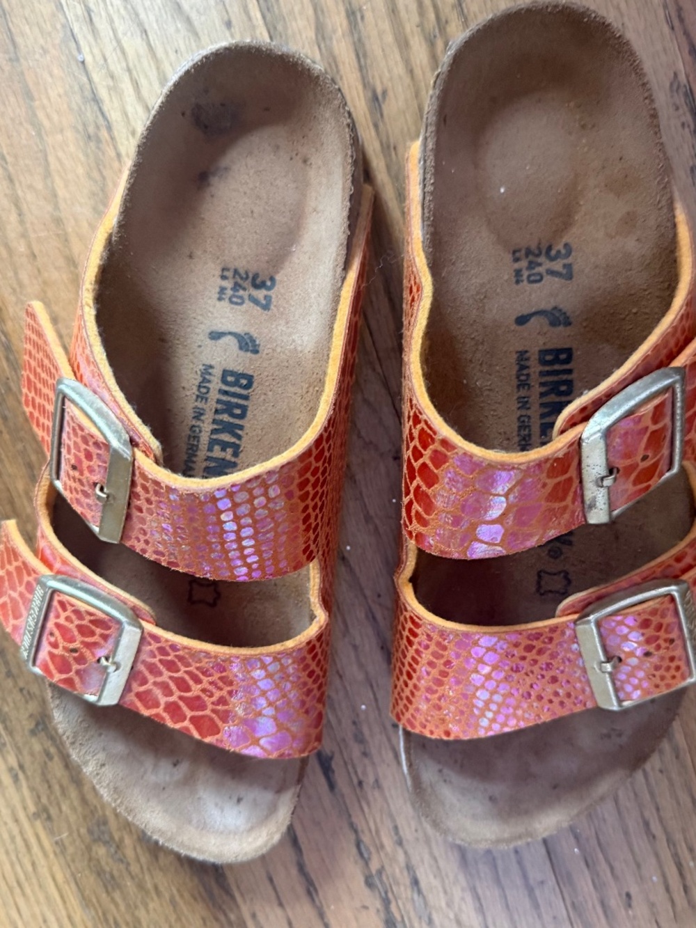 Birkenstock sandal orange